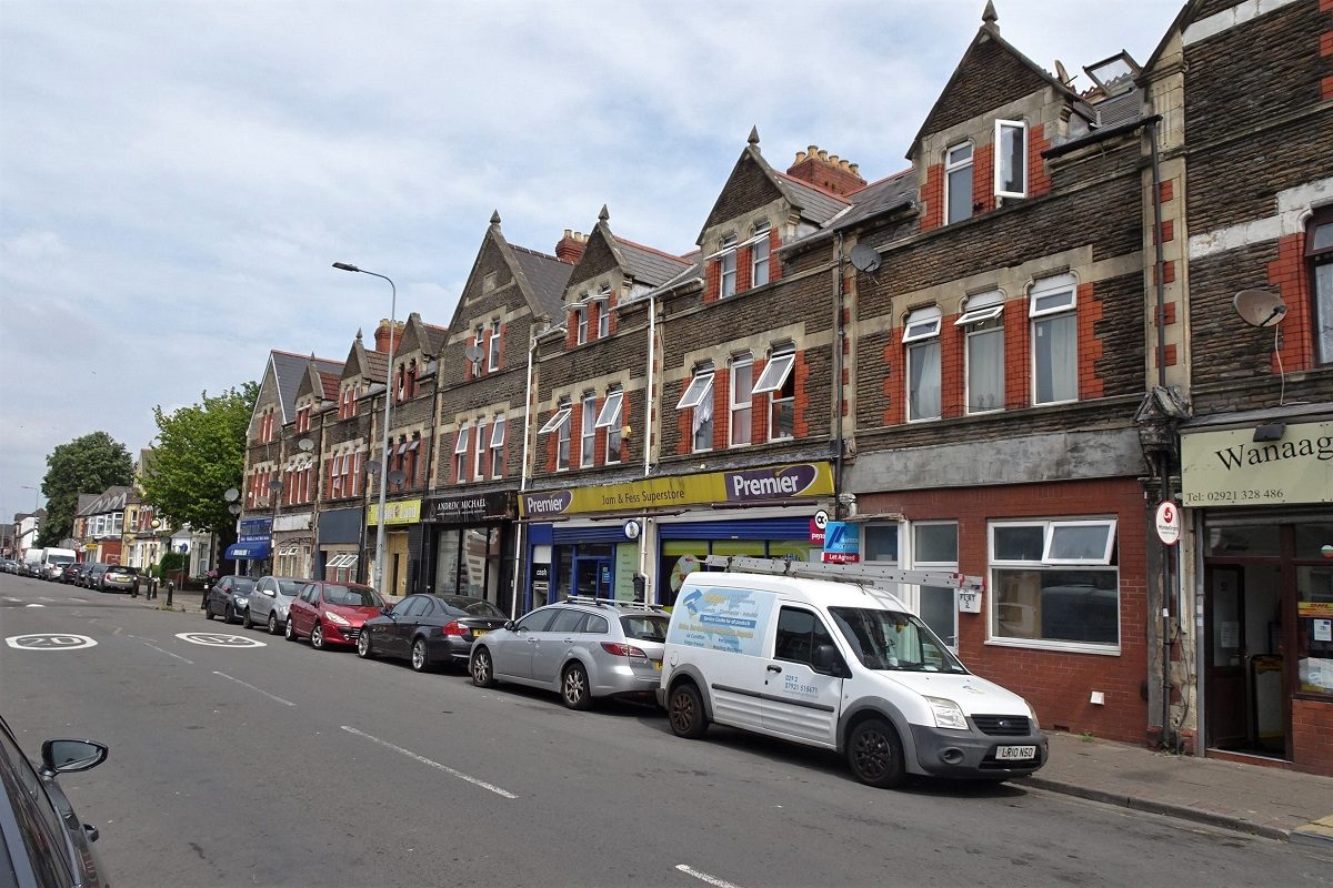 Corporation Road, Grangetown's working high street with grocers and independent shops